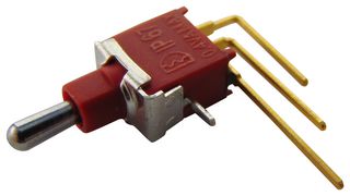 MULTICOMP PRO 2AS4T2A1M7RE 拨动开关, (开)-关-(开), SPDT, 不发光, 2AS4, 通孔安装, 100 mA