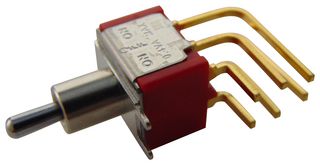 MULTICOMP PRO 1MD3T2B4M7RE 拨动开关, 开-关-开, DPDT, 不发光, 1M, 通孔安装, 100 mA