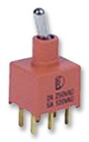 MULTICOMP PRO 1AD1T2B4M2RE Toggle Switch, On-On, DPDT, Non Illuminated, 1AD1, Through Hole, 100 mA