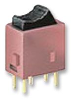 MULTICOMP PRO 4US1R102M2RN 翘板开关, 开-开, SPDT, 不发光, 通孔安装, 黑色, 4U