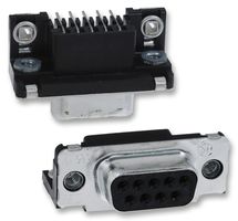 AMP - TE CONNECTIVITY 5747844-3 D-Sub 连接器, DB9, 标准, 插座, AMPLIMITE HD-20, 9 触点, DE, 焊接