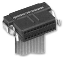 TE CONNECTIVITY - AMP 1-111196-9 IDC Connector, IDC Receptacle, Female, 1.27 mm, 2 Row, 30 Contacts, Cable Mount