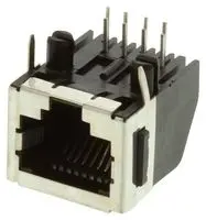 AMP - TE CONNECTIVITY 5555153-1 模块连接器, RJ45 插座, 1 x 1 (端口), 8P8C, Cat3, 通孔安装