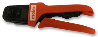 MOLEX 63819-1100 Crimp Tool, Ratchet, Molex Standard .093" & Standard .125" 20-14AWG Pin & Socket Contacts