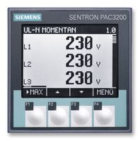 SIEMENS 7KM2112-0BA00-3AA0 数字面板仪表, 电源/能量监测, Sentron PAC3200, DIN96