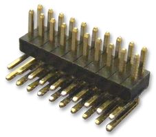 MULTICOMP PRO 2199R5-50G-301523 引脚针座, 直角, 板至板, 1.27 mm, 2 排, 50 触点, 通孔直角, 2199R5