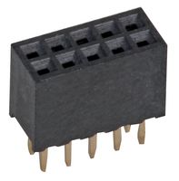 MULTICOMP PRO 2200SB-10G-A1 PCB插座, 板至板, 1.27 mm, 2 排, 10 触点, 通孔安装, 220SB