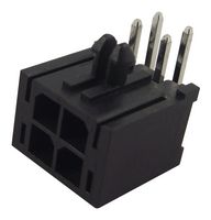 MULTICOMP PRO MC34717 Pin Header, Wire-to-Board, 3 mm, 2 Rows, 4 Contacts, Through Hole Right Angle, 2261(5561)