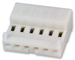 AMP - TE CONNECTIVITY 3-643814-8 IDC连接器, 24 AWG, IDC插座, 母, 2.54 mm, 1排, 8 触点, 电缆安装