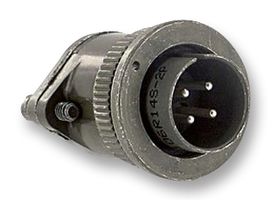 ITT CANNON MS3106R28-22PW 圆形连接器, MIL-DTL-5015 系列, MS3106 Series, 直型插头, 6 触点, 焊接引脚, 螺纹