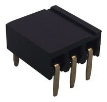 MULTICOMP PRO 2212BR-03G PCB Receptacle, Board-to-Board, 2.54 mm, 1 Rows, 3 Contacts, Through Hole Mount Right Angle