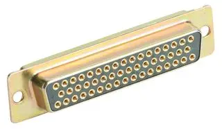 ITT CANNON DDMA50S D Sub Connector, Standard, Receptacle, DDMA, 50 Contacts, DD, Crimp