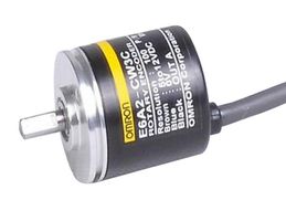 OMRON INDUSTRIAL AUTOMATION E6A2CW3C-200 增量式旋转编码器, 微型, 5000rpm, 200脉冲, 0.5m线缆, 5-12 VDC