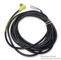 MOLEX 120006-0025 传感器电缆, 微变化, 90° Micro-Change插座, 自由线端, 4路, 5 m, 16.4 ft, Micro-Change 120006 Series