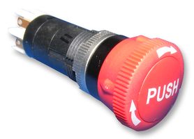 MULTICOMP PRO MCOS38008 紧急停止开关, SPDT, 快速连接,焊接, 1.5 A, 250 V