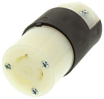 HUBBELL WIRING DEVICES HBL4579C 连接器后盖, 连接器主体, 扭锁装置, 180°, 尼龙(聚酰胺)主体
