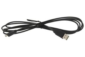 MOLEX 68784-0003 USB Cable, Type A Plug to Micro Type B Plug, 2 m, 6.6 ft, Black