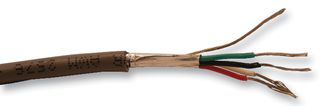 ALPHA WIRE 1214C SL005 多芯电缆, 控制, 屏蔽, 4 芯, 24 AWG, 0.23 mm², 100 ft, 30.5 m