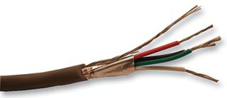 ALPHA WIRE 1294C SL005 多芯电缆, 控制阀, 屏蔽, 4 芯, 22 AWG, 0.357 mm², 100 ft, 30.5 m