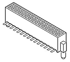 AMPHENOL COMMUNICATIONS SOLUTIONS 87024-625LF PCB插座, 线至板, 1.27 mm, 2 排, 50 触点, 表面安装, FCI Rib-Cage 87024