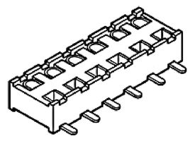 AMPHENOL COMMUNICATIONS SOLUTIONS 91596-108TRLF PCB插座, 板至板, 2.54 mm, 2 排, 8 触点, 通孔安装, Minitek 91596