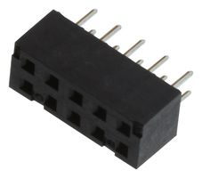 AMPHENOL COMMUNICATIONS SOLUTIONS 63453-110LF PCB插座, 板至板, 2 mm, 2 排, 10 触点, 通孔安装, FCI Minitek II 63453