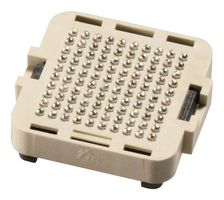 AMPHENOL COMMUNICATIONS SOLUTIONS 84512-102LF Mezzanine连接器, BGA, 针座, 1.27 mm, 10 排, 100 触点, 表面安装, 铜合金