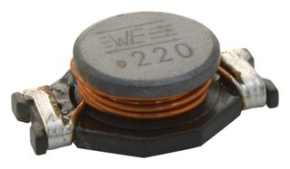 WURTH ELEKTRONIK 74457122 功率电感(SMD), 22 µH, 4 A, 非屏蔽, 6.5 A, WE-PD4 Series