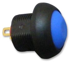 MULTICOMP PRO MCPAS6B2M1CE7 工业按钮开关, PAS6, 13.6 mm, SPST, 关-(开), 圆形, 蓝色