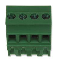 WURTH ELEKTRONIK 691352510004 Pluggable Terminal Block, 5.08 mm, 4 Ways, 24 AWG, 12 AWG, 3 mm², Screw