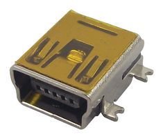 WURTH ELEKTRONIK 65100516121 连接器, USB, 小型USB B, USB 2.0, 插座, 5 路, 表面安装, 直角型