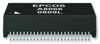 TDK B78476A8065A003 以太网和LAN变压器, 10/100 Base-T, 1端口, 1CT:1CT, 350 µH, 1.5 kV, 表面安装