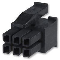 TE CONNECTIVITY - AMP 794617-6 连接器外壳, Micro MATE-N-LOK, 插座, 6 路, 3 mm, Micro MATE-N-LOK连接器