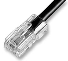 AMP - TE CONNECTIVITY 5-555176-3 模块连接器, RJ45 插头, 1 x 1 (端口), 6P6C, 电缆安装