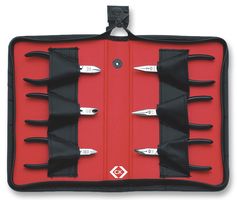 CK TOOLS T3703 Pliers and Cutter Set, 6 Pieces of T3773D, T3880DF, T3766DF, T3786DF, T3772D, T3770D, Storage Case