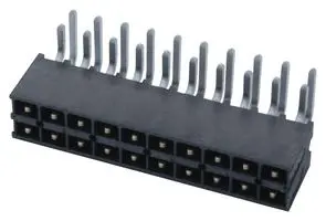 SAMTEC IPT1-110-01-S-D-RA Pin Header, Right Angle, Board-to-Board, 2.54 mm, 2 Rows, 20 Contacts, Through Hole Right Angle
