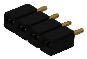 SAMTEC SLW-104-01-G-S PCB插座, 方柱, 板至板, 2.54 mm, 1 排, 4 触点, 通孔安装, SLW