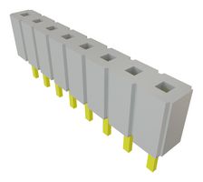 SAMTEC SLW-108-01-G-S PCB插座, 方柱, 板至板, 2.54 mm, 1 排, 8 触点, 母插座触点, 通孔安装