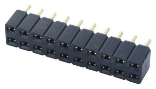 SAMTEC SLW-110-01-G-D PCB Receptacle, Square Post, Board-to-Board, 2.54 mm, 2 Rows, 20 Contacts, Through Hole Mount, SLW