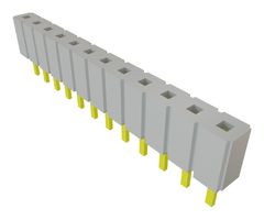SAMTEC SLW-112-01-G-S PCB插座, 方柱, 板至板, 2.54 mm, 1 排, 12 触点, 通孔安装