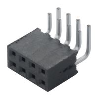 SAMTEC SQT-104-01-L-D-RA PCB插座, 板至板, 线至板, 2 mm, 2 排, 8 触点, 通孔安装直角, Tiger Buy SQT