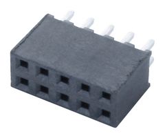 SAMTEC SQT-105-01-L-D PCB插座, 板至板, 线至板, 2 mm, 2 排, 10 触点, 通孔安装, Tiger Buy SQT