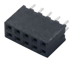 SAMTEC SQW-105-01-L-D PCB Receptacle, Board-to-Board, Wire-to-Board, 2 mm, 2 Rows, 10 Contacts, Through Hole Mount