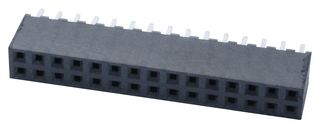 SAMTEC SQW-115-01-L-D PCB Receptacle, Board-to-Board, Wire-to-Board, 2 mm, 2 Rows, 30 Contacts, Through Hole Mount