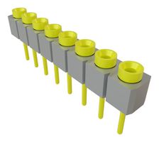 SAMTEC SS-108-TT-2-N PCB Receptacle, Precision Machined, Board-to-Board, 2.54 mm, 1 Rows, 8 Contacts