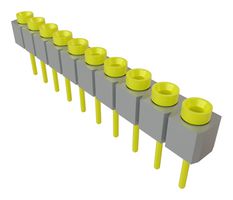 SAMTEC SS-110-TT-2-N PCB插座, 精密加工, 板至板, 2.54 mm, 1 排, 10 触点, 通孔安装