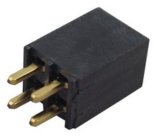SAMTEC SSQ-104-01-G-D PCB插座, 板至板, 2.54 mm, 2 排, 8 触点, 通孔安装, SSQ