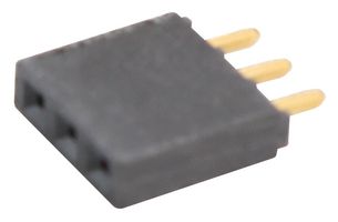 SAMTEC SSQ-103-01-G-S PCB插座, 板至板, 2.54 mm, 1 排, 3 触点, 通孔安装, SSQ