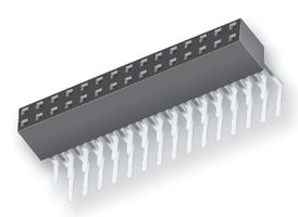 SAMTEC SSW-130-02-G-D-RA PCB Receptacle, Board-to-Board, 2.54 mm, 2 Rows, 60 Contacts, Through Hole Mount Right Angle, SSW