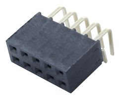 SAMTEC SSW-105-02-G-D-RA PCB Receptacle, Board-to-Board, 2.54 mm, 2 Rows, 10 Contacts, Through Hole Mount Right Angle, SSW